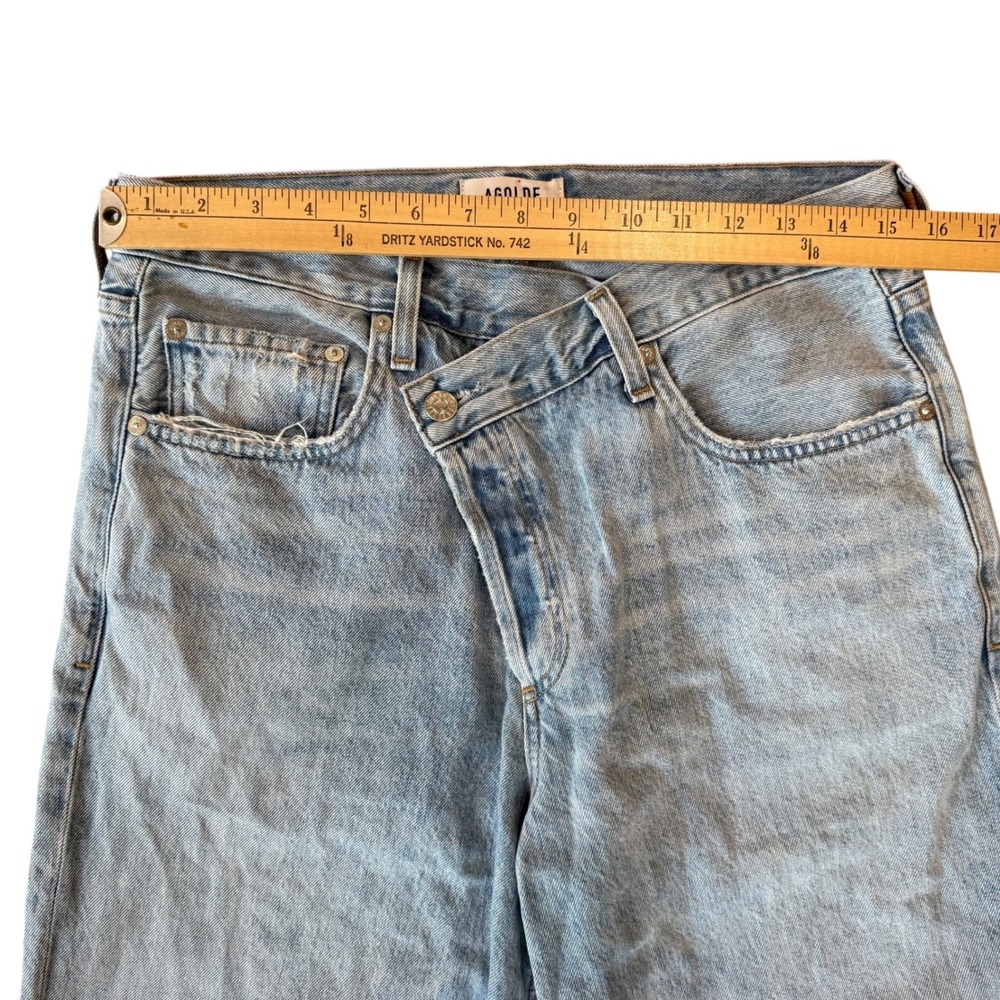 AGOLDE Criss Cross High Rise Straight Leg Light Wash Denim Jean Size 29
A097-983 - Picture 7 of 16